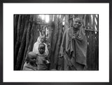 Maasai woman and children