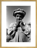 Nuristani boy wearing a felt hat