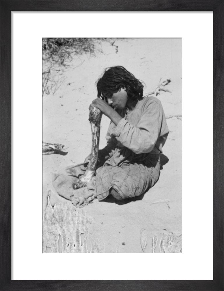 Salim bin Kabina with a camel bone Pitt Rivers Museum Prints
