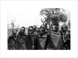 Samburu initiates chanting the lebarta