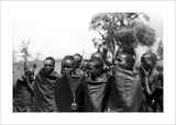 Samburu initiates chanting the lebarta