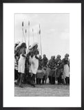 Samburu men and women dancing