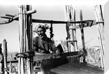 Fartus man weaving on a loom