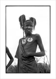 Maasai youth wearing metal earrings