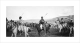 Abyssinian warriors on horseback