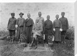 Sir Charles Bell with private servants, Lhasa