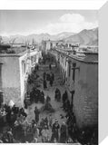 Street in Lhasa during Palden Lhamo ceremony