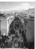 Street in Lhasa during Palden Lhamo ceremony
