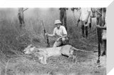 George Coryton with lion