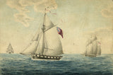 Painting of three ships
