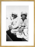 Seated portrait of two men ...