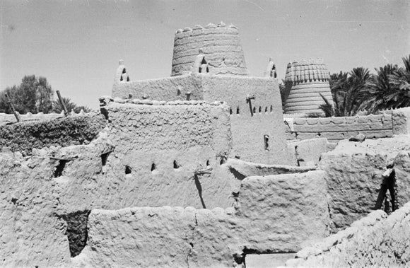 View of tower houses with ...