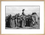 Maasai men dancing