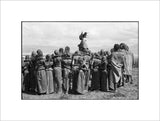 Maasai men dancing