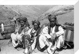Mohmand men with a water-pipe