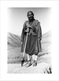 Hazara farmer holding a spade