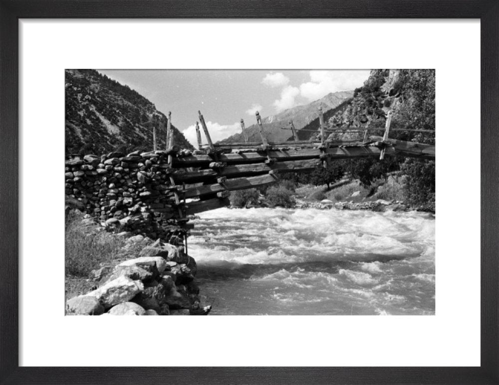 Bridge in the Kamdesh valley – Pitt Rivers Museum Prints