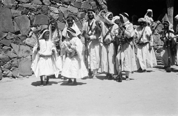 Arab boys at a circumcision ceremony