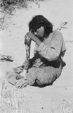 Salim bin Kabina with a camel bone