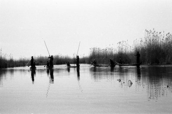 Fartus men spear fishing on Umm al Abid