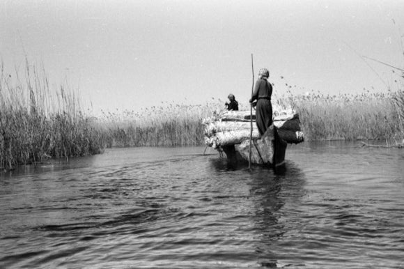 Madan men taking mats to market in the Marshes
