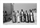 Thesiger with sheikhs at Abu Dhabi
