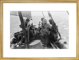 Arab men on board a dhow