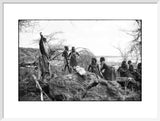 Pokot women butchering a camel
