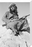 Salim bin Ghabaisha with a rifle