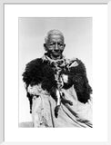 Amhara man wearing an animal skin