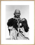Amhara man wearing an animal skin