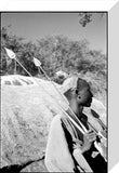 Turkana man with spears