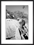 Turkana man with spears