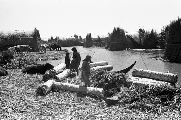 Reed mats at a settlement in the Marshes