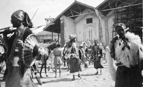 Warriors at Emperor Menelik's palace