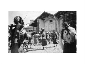 Warriors at Emperor Menelik's palace