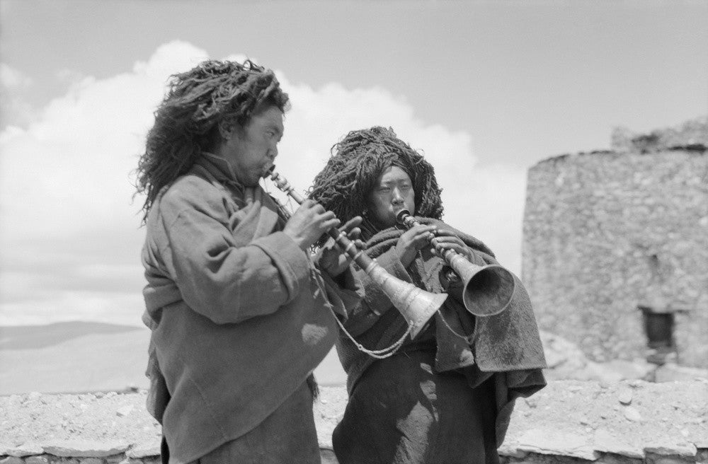 Monks playing musical instruments, Melong Tradun – Pitt Rivers Museum ...