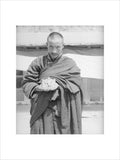 Monk holding the seal of Tsurphu