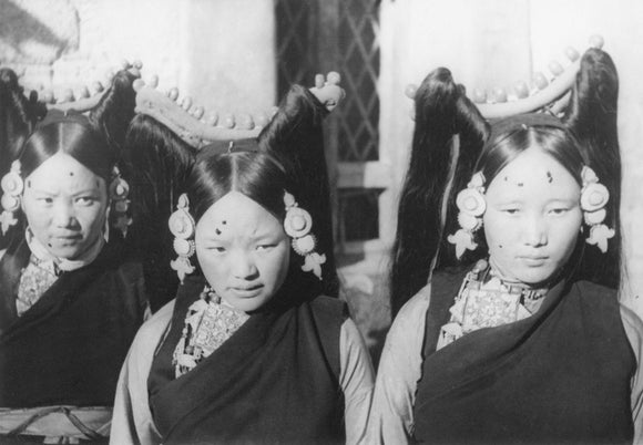 Three Tibetan women at Dekyi Lingka party