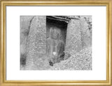 Buddha figure carved into a rock near Lhasa