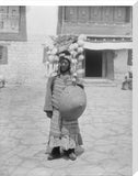 Tibetan foot soldier, with old style armour and shield