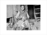 Tibetan cobbler in Lhasa