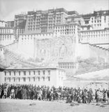 Crowds in the Sho area below Potala at Sertreng