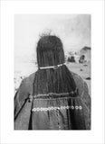Horpa woman showing hair and textile hair extension