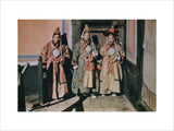 Officials wearing ringyen dress at New Year