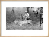 George Coryton with lion