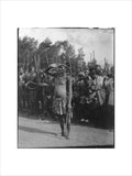 Zulu chief Laduma saluting
