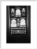 A carved wooden screen in ...