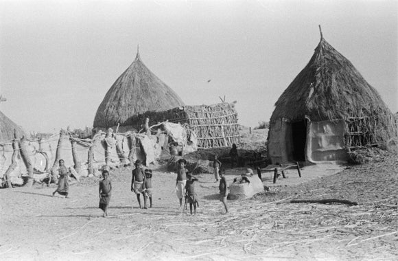 View of huts in Ash ...