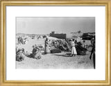 View of a camel caravan ...